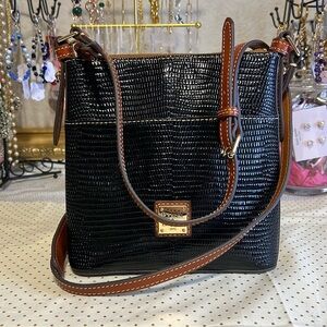 Dooney & Bourke textured leather crossbody bag with adjustable leather strap